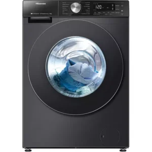 Hisense 12 Kg Washer 8 Kg Dryer, Front Load, Inverter Motor, 1400 Rpm, 16 Washing Programs, Color Black Model - WD5S1245BB - 1 Year Warranty