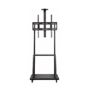 Galaxy Ultra-Heavy Duty Steel Mobile TV Stand, Suitable For Most 32” ~ 75” Screen, Hight Adjustable, 50kg Capacity Black Model - DG 75B FS - 1 Year Warranty