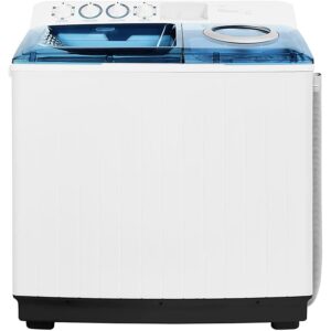 Super General 12 Kg Twin Tub Semi Automatic Washing Machine with Lint Filter Spin-Dry Color White Model - SGW125 - 1 Year Warranty.