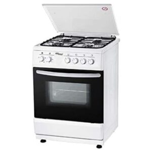 Super General 50x50cm 4 Gas Burner Freestanding Auto Ignition Color White Model SGC5400BS | 1 Year Warranty.