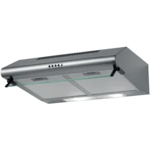 Baumatic 60cm Standard Fixed Hood,  Twin Aluminium Washable Grease Filters, Twin LED Lights, Push Button Switch, Silver Model BMECH6FS-2 | 1 Year Full Warranty.
