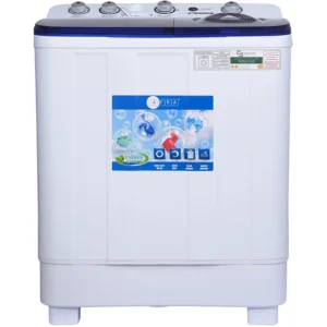 AFRA 10kg  Twin Tub Washing Machine, Air Dry Function, Pulsator, Collars and Cuff Washboard, White and Blue Model - AF-1002TTWB -1 Year Warranty