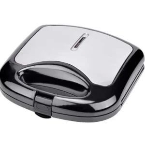 Daewoo Triangle Sandwich Maker, Auto Temperature Control, 750W, Light Indicator, Color Black/Silver Model  - DSM-8090-ST - 1 Year Warranty