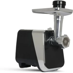 AFRA Meat Grinder, 1800w, 2kg Capacity, Aluminum Construction, Stainless Steel Cross Knife, food storage pusher, kibbeh & sausage attachment, Model AF-1800MGBK - 1 Year Warranty