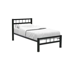 Galaxy Design Single Steel Bed 90x190 cm Black - Model GDF-HDB-90190