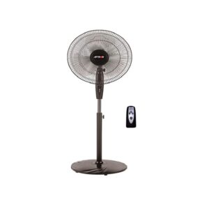 Aftron 16 Inch Pedestal Fan Black Model- AFPF1697RA | 1 Year Full Warranty