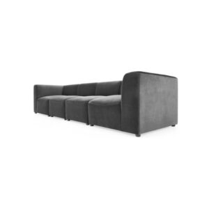 Modern Four Seater Sofa for Living Room Color Grey by Texas Furniture