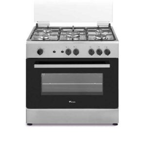 Veneto 80 X 55 cm 5 Gas Burners Free-Standing Gas Cooker – Stainless Steel | C3X85G5VC.VN