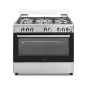Veneto 90 x 60 cm 5 Gas Burners Free Standing Gas Cooker – Stainless Steel Model: C3X96G5VC.VN