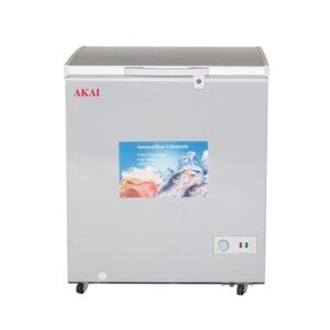 Akai 255L Single  Door Chest Freezer White Model CFMA-255CE-AR6 | 1 Year Full 5 Years Compressor Warranty