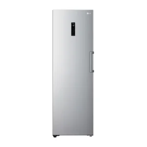 LG 414 Liter Upright Freezer, Smart Inverter Compressor, Linear Cooling, Multi Air Flow, No Frost, Color Silver Model - GRB414ELFM - International Version.