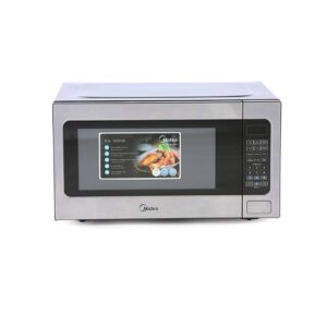 Midea 62L Solo Microwave Oven with Digital Touch Control, 1200W Power, Child-Safety-Lock, 6 Auto Menus, LED Display with Timer, Defrost & Delay Start Function Silver Model EM262AWY | 1 Year Full Warranty