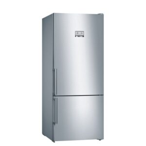 Bosch 559 Litres Bottom Freezer Double Door Color Silver Model-KGN56HI30M | 1 Year Full 5 Years Compressor Warranty.