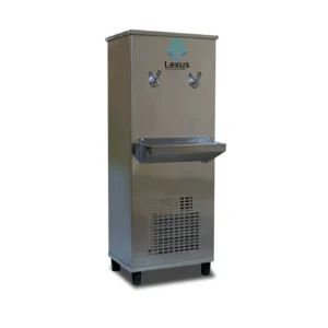 Lexus 2 Tap Water Cooler 25 Gallon Freestanding Stainless Steel Color Silver Model - LWC25T4 - 1 Year Full 5 Year Compressor Warranty.