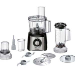Bosch Food Processor, 800 W, Blender and Grinder Attachments, Dough Tool, Beating Disc, Color Black Model - MCM3501MGB - 1 Year Brand Warranty.