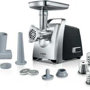 Bosch ProPower Meat Mincer, 2200W, Color Black/Silver Model - MFW-68660 - 1 Year Warranty.