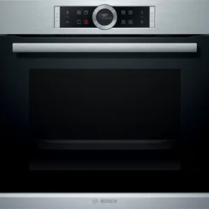 Bosch Series 8 | Built-in Oven 60 x 60 cm Black Colour Model-HBG635BSIM | 1 Year Brand Warranty.