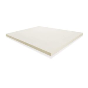 Memory Foam Mattress Topper Without Cover, 5 x 90 x 190 Cm