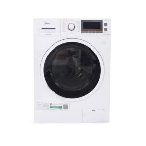Midea 8 Kg Washer 6 Kg Dryer Front Load 1400 RPM Mute Washing Child Lock Universal Motor Memory Wash Color White Model - MFC80DU1401 - 1 Year Warranty.