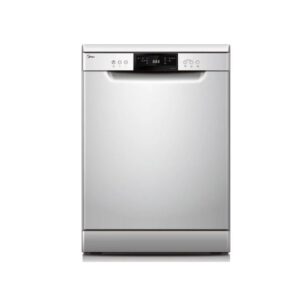Midea Freestanding Dishwasher, 14 Place Settings, 7 Auto Programs, Inverter Quattro, Silent & High Energy Efficient, Half Load Function, Silver Model - WQP147617Q-S | 1 Year Warranty.