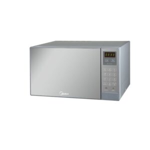 Midea  28 Liter Grill Microwave Oven With Digital Controls 900W Power, Child-Safety-Lock, 9 Auto Menus, LED Display with Timer, Silver Model - EG928EYI | 1 Year Warranty