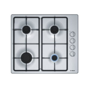 Bosch Serie 2 | Gas Hob 4 Burners Color Silver Model-PBP6C5B60M | 1 Year Brand Warranty.