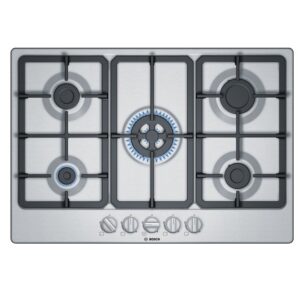 Bosch Gas hob 75 cm Color Silver Model-PGQ7B5B90 | 1 Year Brand Warranty.