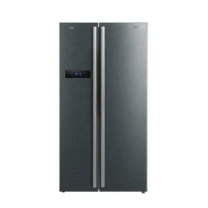 Panasonic 700 Liter Side By Side Refrigerator, Inverter Compressor, Surround Cooling, Color Dark Grey Model - NRBS700MS - 1 Year Full 10 Year Compressor Warranty.