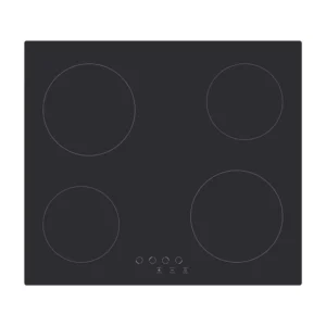 Nobel 60 Cm Ceramic Hobs Vitro Ceramic Hob 4 High-Light Touch Control , LED Illuminated Touch Panel, Child Safety Lock, Easy Cleanable High-Resistance Glass Surface, 9-Power Stages Black  Model - NBH6041VH - 1 Year Warranty.