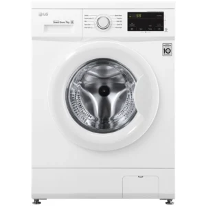 LG 7 Kg Front Load Washing Machine, Inverter Direct Drive, 1200 RPM, 6 Motion DD, Color White Model - FH2J3QDNL02 - International Version.
