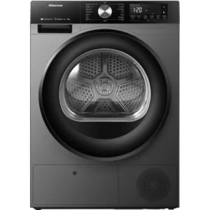 Hisense 9 Kg Front Load Heat Pump Dryer, Inverter Motor, Color Titanium Black Model - DH3S902BT - 1 Year Warranty.