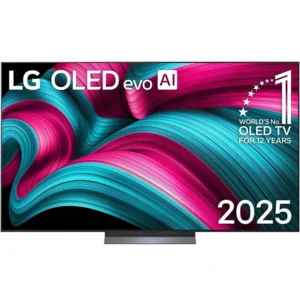 LG 77 Inch OLED evo AI Smart TV, C5 Series, AI Magic Remote Dolby, webOS25 2025, Color Black Model - OLED77C56LA-AMAG - 1 Year Warranty.