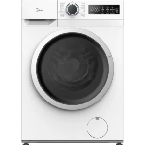 Midea 8 Kg Front Load Washing Machine  Fully Automatic BLDC Inverter Motor, 1400 RPM, 15 Programs, Lunar Dial, Integrated Digital Control, Black Model - MF110W80B/W-GCC- 1 Year Warranty.