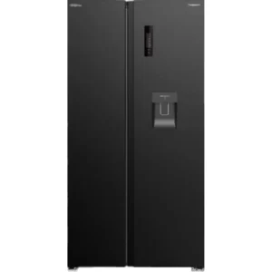 Panasonic 610 Liter Side by Side Refrigerator With Water Dispenser, Inverter Compressor, Surround Cooling Air Flow, Electronic Control, Color Black  Model - NR-BS80DMKAE - 1 Year Full 10 Year Compressor Warranty.
