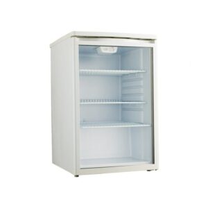 Akai 150L Compact Single-Door Showcase Chiller, Upright Beverage-Showcase, Energy-saving, low-noise White Model SCMA150 | 1 Year Full 5 Years Compressor Warranty
