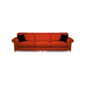 Galaxy Design Angelic 3 Seater Sofa Carrot Color