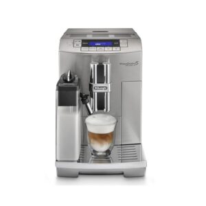 DeLonghi Prima Donna S Deluxe Bean To Cup Automatic Coffee Machine Silver Model ECAM28.465.M | 1 Year Full Warranty