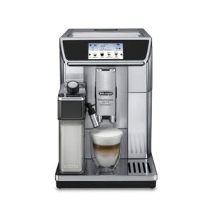 Delonghi Primadonna Elite Fully Automatic Coffee Machine (Silver) Model- ECAM 650.85.MS | 1 Year Warranty.