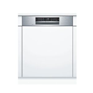 Bosch Serie 6 | Semi Built In Dishwasher Color White Model-SMI68NS10M | 1 Year Brand Warranty.