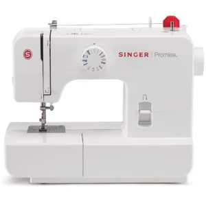 Singer Promise Sewing Machine, 8 Built-In Stitches, Convenient Threadin, Free Arm, Versatile Stitching Options, Color White Model - SGM-1408 - 1 Year Warranty.