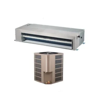 Clivet 1.5 Ton Ducted Top Discharge Air Conditioner Rotary Compressor 18000 BTU Color Silver Model - CMT-XM 18MC, MSAT-XM 18MA-G - 1 Year Full 5 Compressor Warranty.