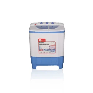 AFRA Twin Tub Washing Machine, 6kg Capacity, White and Blue Color, Double Layer Body, Model AF-6000WMBL - 1 Year Warranty