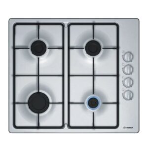 BOSCH Series 2 | Built-In Gas Hob 60cm 4 Burners Silver Model-PBP6C5B60M | 1 Year Warranty