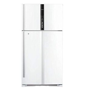 Hitachi 820 Liter Top Mount Refrigerator, Inverter Control, Double Door, Dual Fan Cooling, Color White Model - RV820PUK1KTWH - 1 Year Full 10 Years Compressor Warranty.