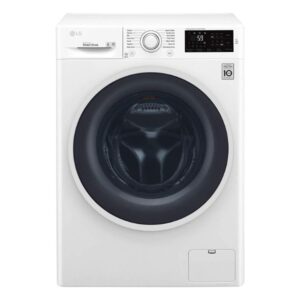 LG 8 Kg Front Load Washing Machine, 1400 RPM, 6 Motion, Direct Drive Motor, Smart Diagnosis™ Color White Model - F4J6TNP0W - International Version.