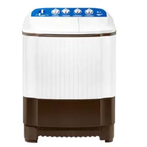 LG 7 Kg Twin Tub Washing Machine, Semi Automatic, Roller Jet Polestar, Color Blue/White Model - WP810RD - International Version.