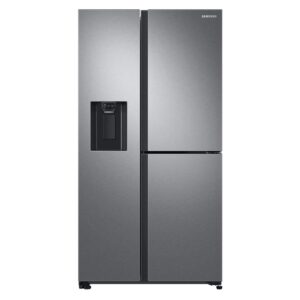 Samsung 650 Liter Side By Side Refrigerator, Digital Inverter Compressor, Space Max Technology, Water Dispenser, Color Silver Model - RS65R5691SL/AE - 1 Year Full and 10 Years Compressor Warranty