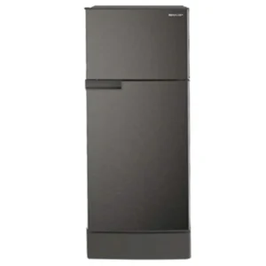 Sharp 195 Liter Top Mount Refrigerator, Double Door, Energy Efficient, LED Lighting, Color Dark Silver Model - SJ-KE195-BS2 - 1 Year Full 5 Year Compressor Warranty.