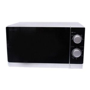 Sharp 20 Liters Microwave Oven, Defrost Function, 800 Watts, Color Black/Silver Model - R20CT(S) - 1 Year Warranty.