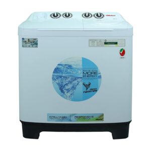 NOBEL 12/6 kg Twin Tub Washing Machine, Semi-Auto, Color White Model - NWM-1301 -  1 Year Warranty.